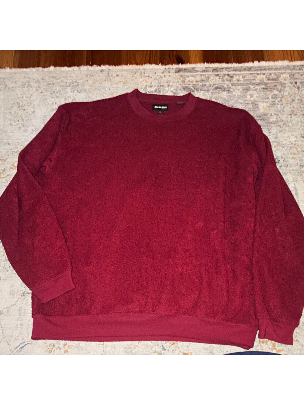 Bolle Golf Men's Burgundy Crewneck Pullover Knit Polyester Logo Sweater XXL A336